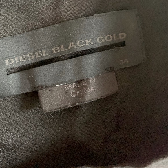 Diesel Black Gold blouse|tunic in rich purple floral with black sleeves size 36 - Picture 5 of 9